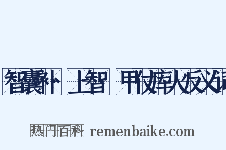 智囊补·上智·甲仗库火反义词是什么意思的图片